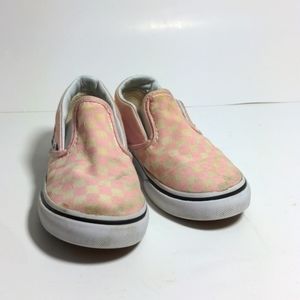 Pink toddlers vans slip on pink size 9 girls babies shoes sneakers